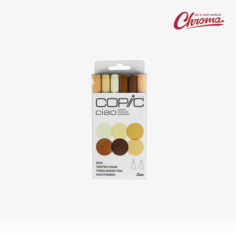 Copic Ciao Marker Skin Tones 6 Pen Set